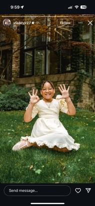Vladimir Guerrero Jr.shared his daughter's 8th birthday photo. (via Instagram)